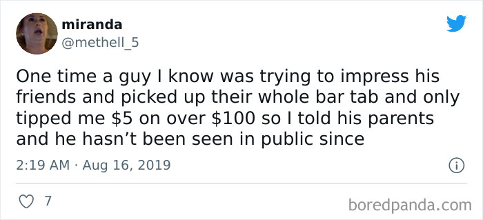 This Person Who Told The Bad Tipper's Parents