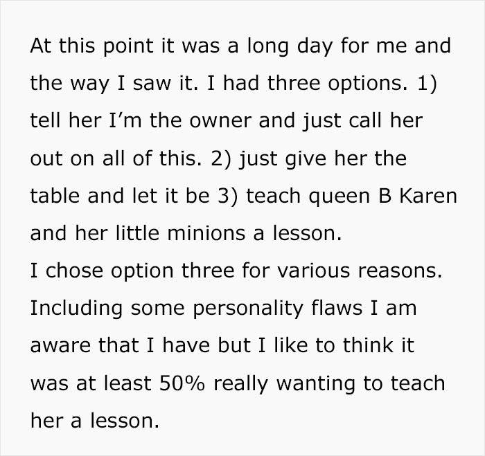 Karen Confuses The Restaurant Owner With A Waiter, Treats Him Like Garbage, Ends The Night With An Unexpected $4k Bill