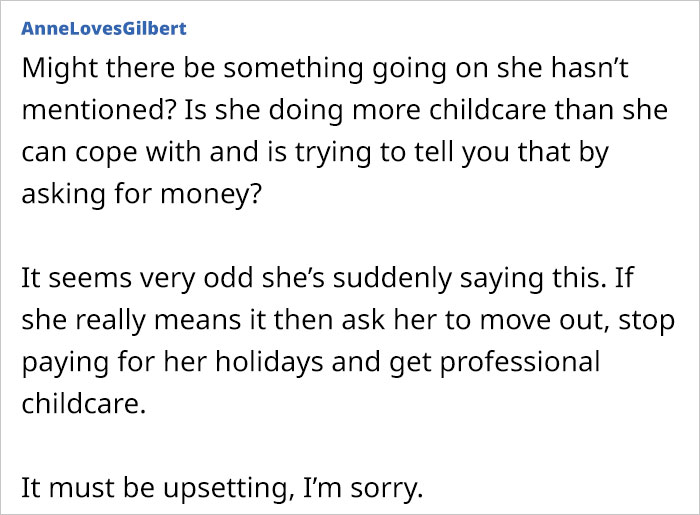 This Mom Is Not Sure What To Do After Her Mother Starts Asking For Money For Looking After Her Grandson, Despite Living All-Expenses-Paid With Her