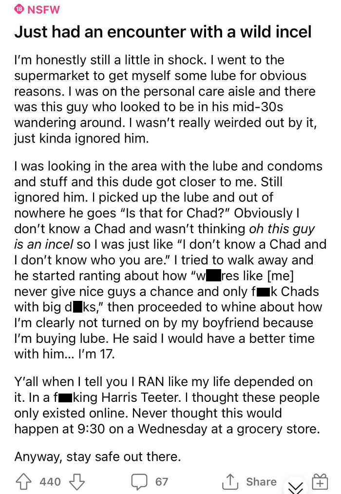 Incels Online Are Cringe. In Person? Even Worse.