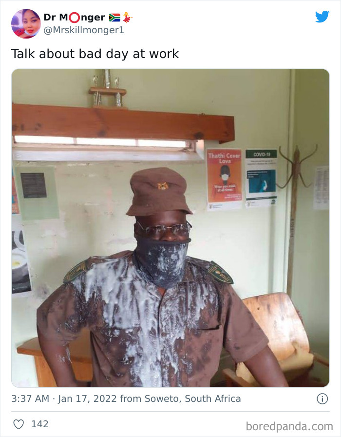 The Prisoner Threw His Lunch On The Guard