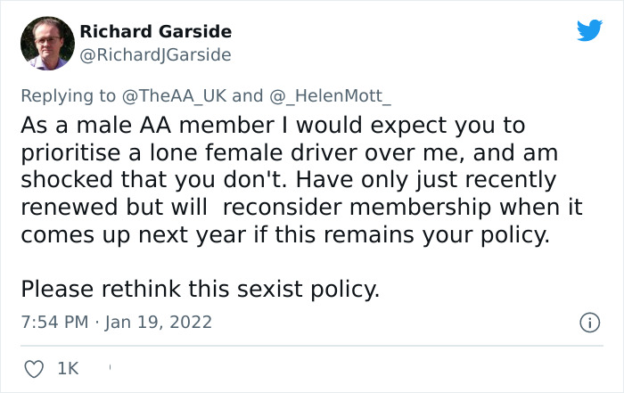 &ldquo;Equality&rdquo; Vs. &ldquo;Equity&rdquo; Twitter Debate Occurs After A Motoring Organization Revealed That They Don&rsquo;t Prioritize Lone Women Over Men