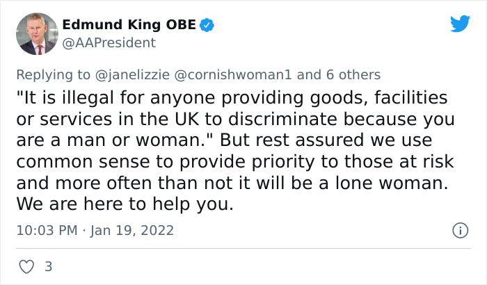&ldquo;Equality&rdquo; Vs. &ldquo;Equity&rdquo; Twitter Debate Occurs After A Motoring Organization Revealed That They Don&rsquo;t Prioritize Lone Women Over Men