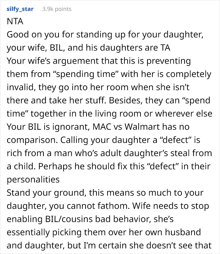 18 Y.O. Cousins Keep Ignoring 16 Y.O. Daughter&rsquo;s Privacy, So Dad Installs Locks In Her Room And Upsets Both His Wife And Her Brother