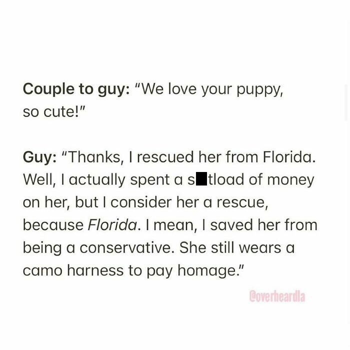 Hermon Park. Highland Park. 🦮🤷‍♂️
overheard By Anonymous 📥
#throwback #floridog #overheardla