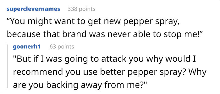 Guy Screws Up By Telling A Woman On Their First Date That Her Pepper Spray Is Useless