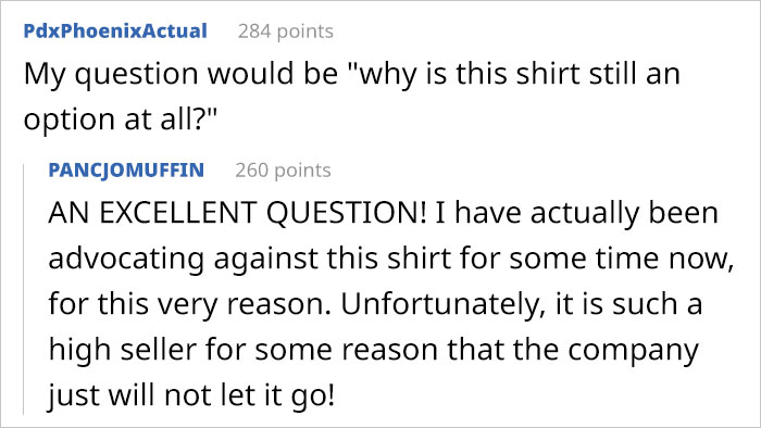 Manager Asks Lead Embroiderer To Stop Bugging Her With Quality Control Emails, Which Ends Up Costing The Company $10K Manager Asks Lead Embroiderer To Stop Bugging Her With Quality Control Emails, Which Ends Up Costing The Company $10K