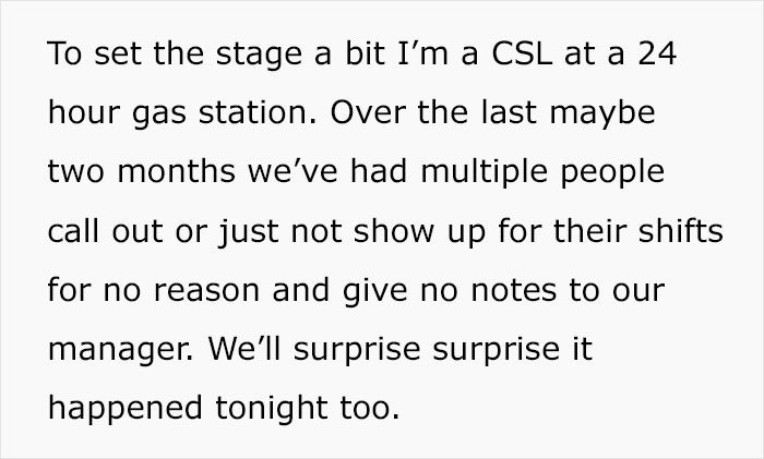 &ldquo;Do Not Tell Anyone About Last Night&rdquo;: Manager Won&rsquo;t Pick Up Her Phone So Gas Station Employee Leaves The Store Unlocked Because Nobody Showed Up To Relieve Them