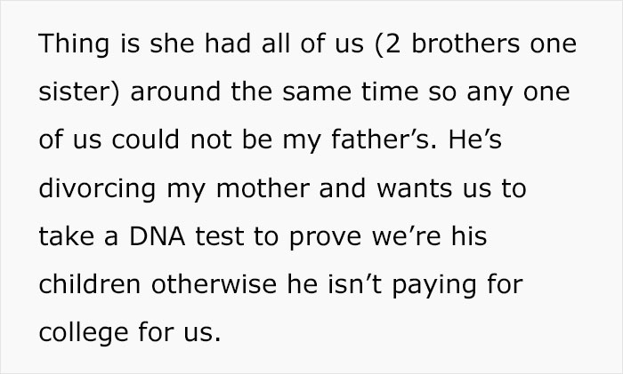Dad&rsquo;s Fuming After Discovering That His Wife Had An Affair, Gets Revenge By Refusing To Pay For All Of His Kids&rsquo; College Unless They Prove Their Kinship With A DNA Test