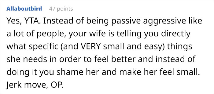 Man Wonders If He’s A Bad Guy For Telling His Wife That Wants To Be Appreciated To Stop Expecting It, As It’s Her Job To Be A Stay-At-Home Mom Man Wonders If He’s A Bad Guy For Telling His Wife That Wants To Be Appreciated To Stop Expecting It, As It’s Her Job To Be A Stay-At-Home Mom