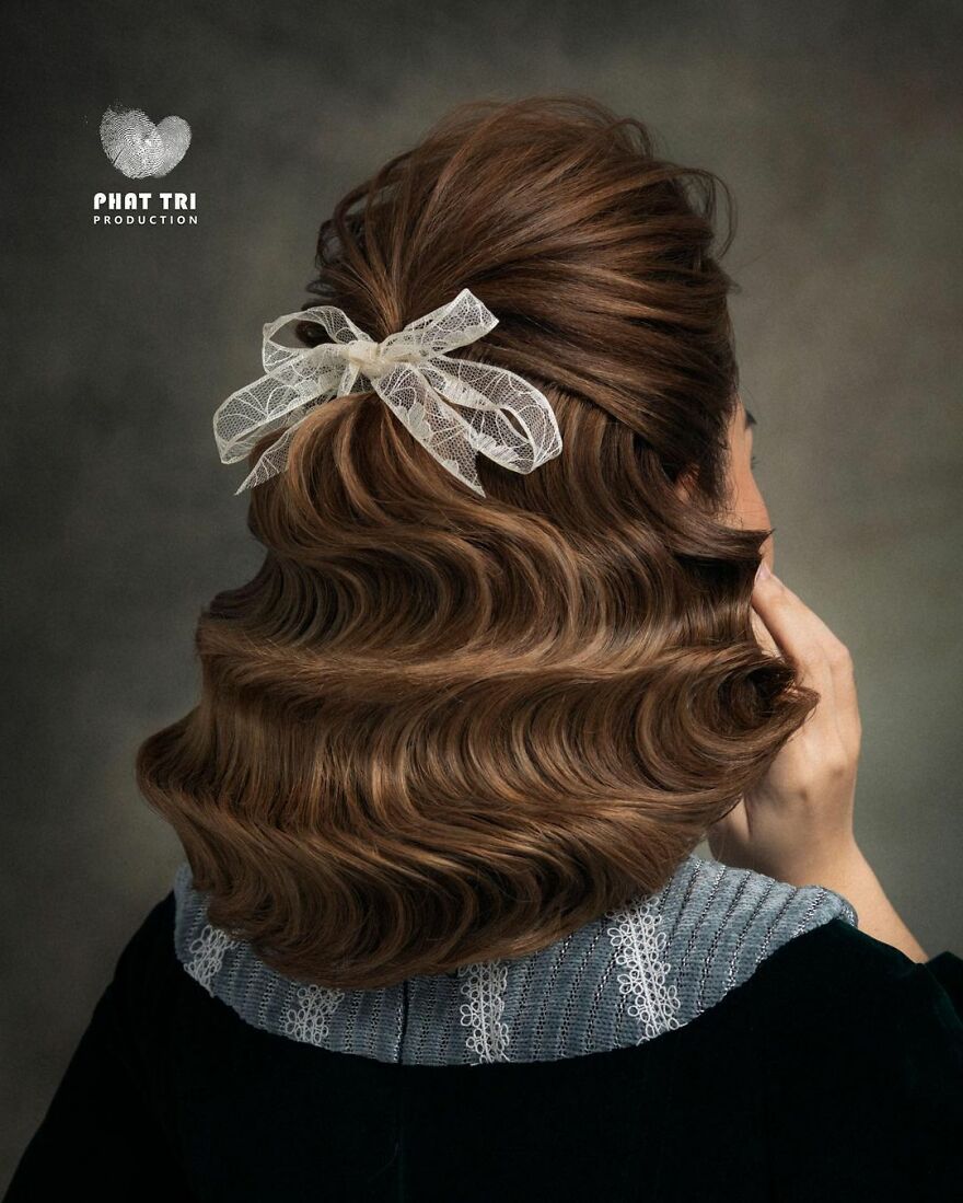 Vietnamese Hairdresser Creates Amazing Designs In The Shape Of Flowers (37 Pics)