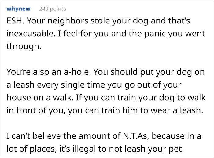 Neighbor Trespasses Into Woman&rsquo;s Yard, Takes Her Dog Thinking It&rsquo;s A Stray, And Gives It Away To Friend, Then Gets Upset After Neighbor Comes To Take It Back From Them