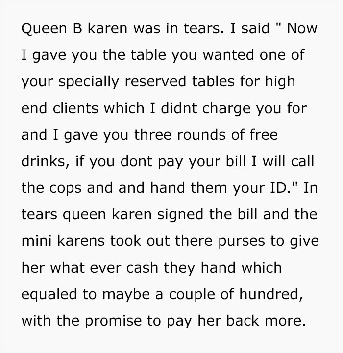 Karen Confuses The Restaurant Owner With A Waiter, Treats Him Like Garbage, Ends The Night With An Unexpected $4k Bill