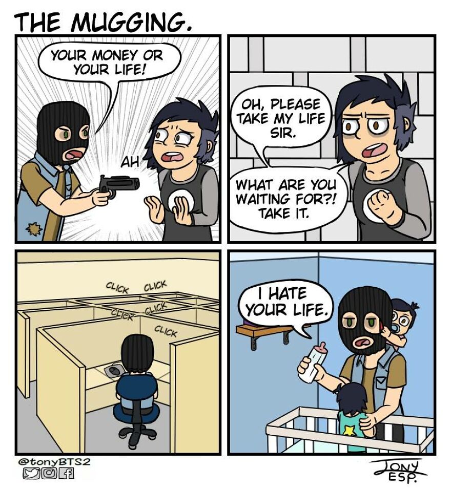 39 New Hilarious Comics By Tony Esp With Dark Endings