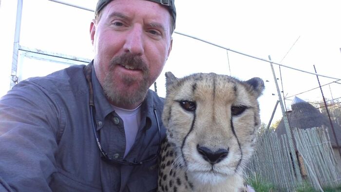 Meet Dolph, A Man Who Became Best Friends With A Wild Cheetah