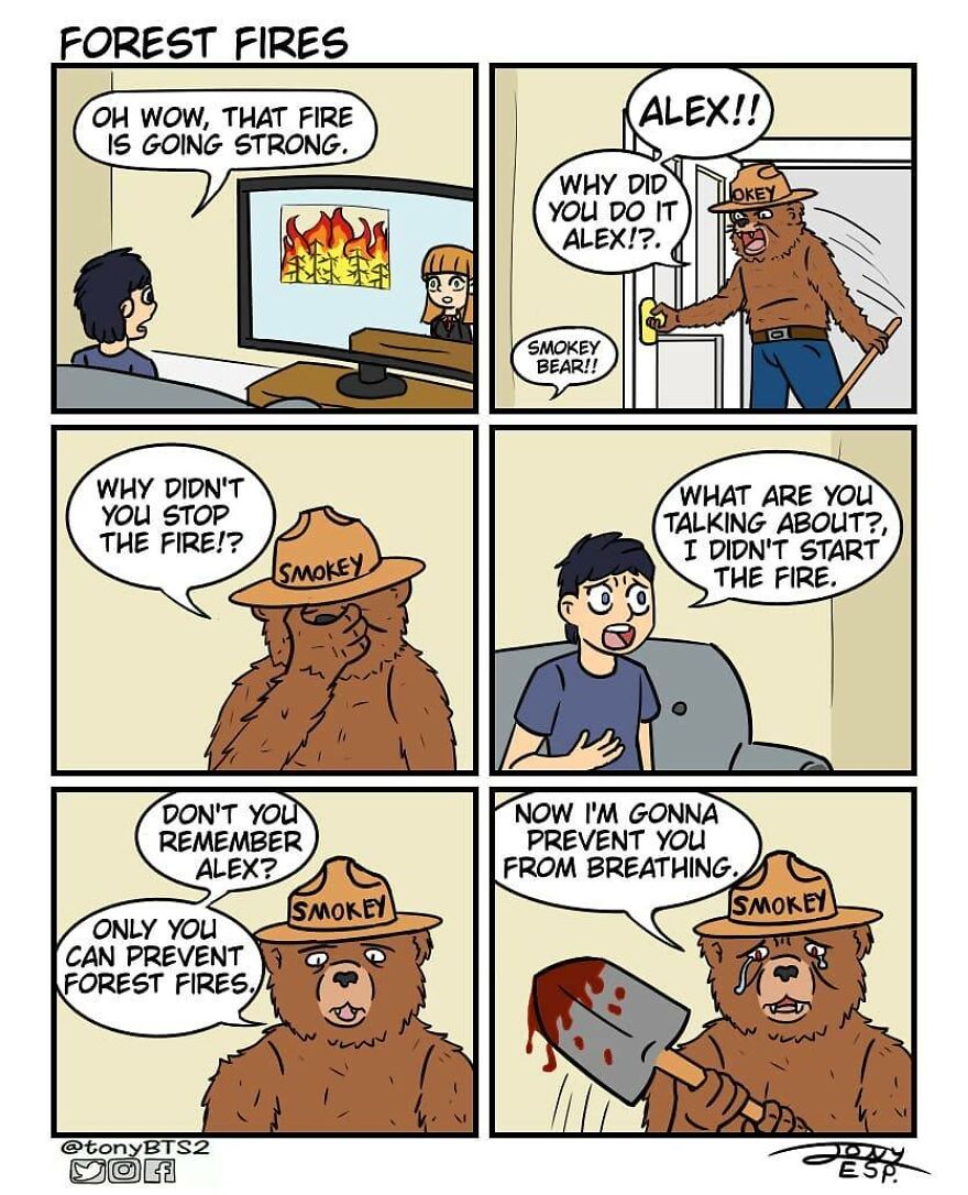 39 New Hilarious Comics By Tony Esp With Dark Endings