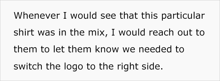 Manager Asks Lead Embroiderer To Stop Bugging Her With Quality Control Emails, Which Ends Up Costing The Company $10K Manager Asks Lead Embroiderer To Stop Bugging Her With Quality Control Emails, Which Ends Up Costing The Company $10K