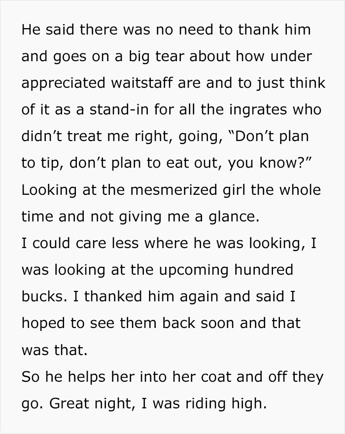 Entitled Guy Wants To Impress His Date And Tips $100 Just To Take It Back When She Leaves, Server Makes Sure To Get Her Revenge