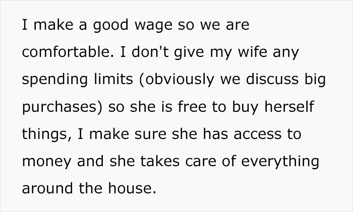 Man Wonders If He’s A Bad Guy For Telling His Wife That Wants To Be Appreciated To Stop Expecting It, As It’s Her Job To Be A Stay-At-Home Mom Man Wonders If He’s A Bad Guy For Telling His Wife That Wants To Be Appreciated To Stop Expecting It, As It’s Her Job To Be A Stay-At-Home Mom