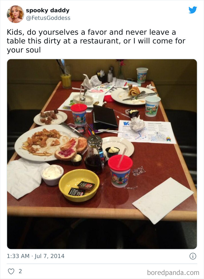 Dying Inside When You Have To Clean A Table Like This