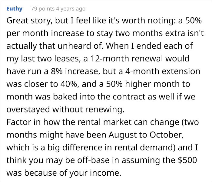 Jealous Of This Guy's Income, Landlord Raises The Rent By $500, Regrets It A Few Years Later Jealous Of This Guy's Income, Landlord Raises The Rent By $500, Regrets It A Few Years Later