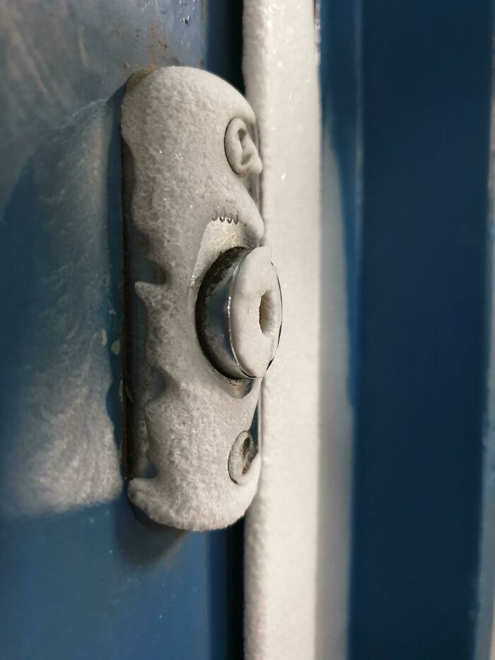 The Cold Slowly Creeping In Through This Poorly Insulated Door