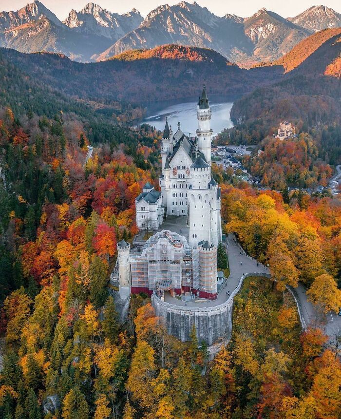 Fall In Neuschwanstein Castle, Germany