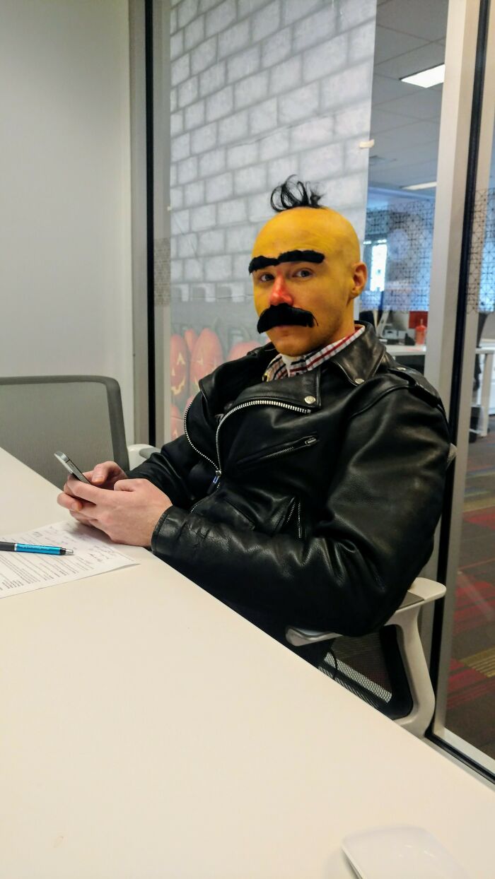 Coworker's Halloween Costume "Bert" Reynolds