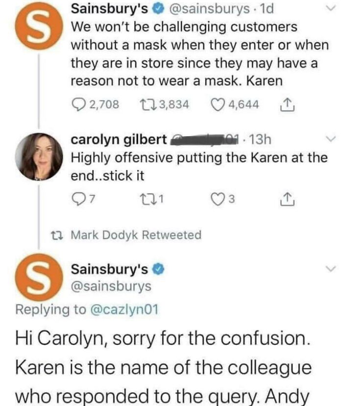 When You’re This Offended By The Word Karen