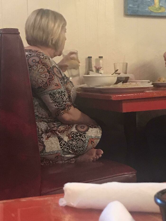 Taking Your Shoes Off At A Restaurant