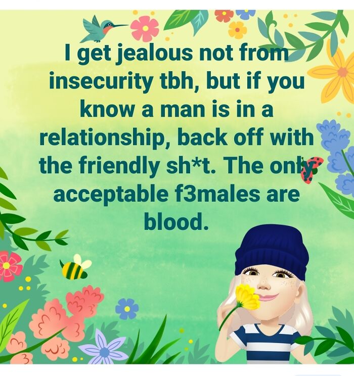 Ah Yes, Because If A Man Is In A Relationship, It Is Law That He Can Only Speak To Women He Is Related To