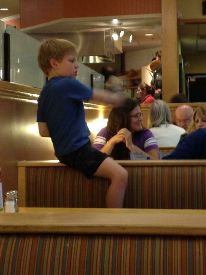 I Think We Can All Agree That, Kid Or Not, This Is Unacceptable Dinner-Time Behavior