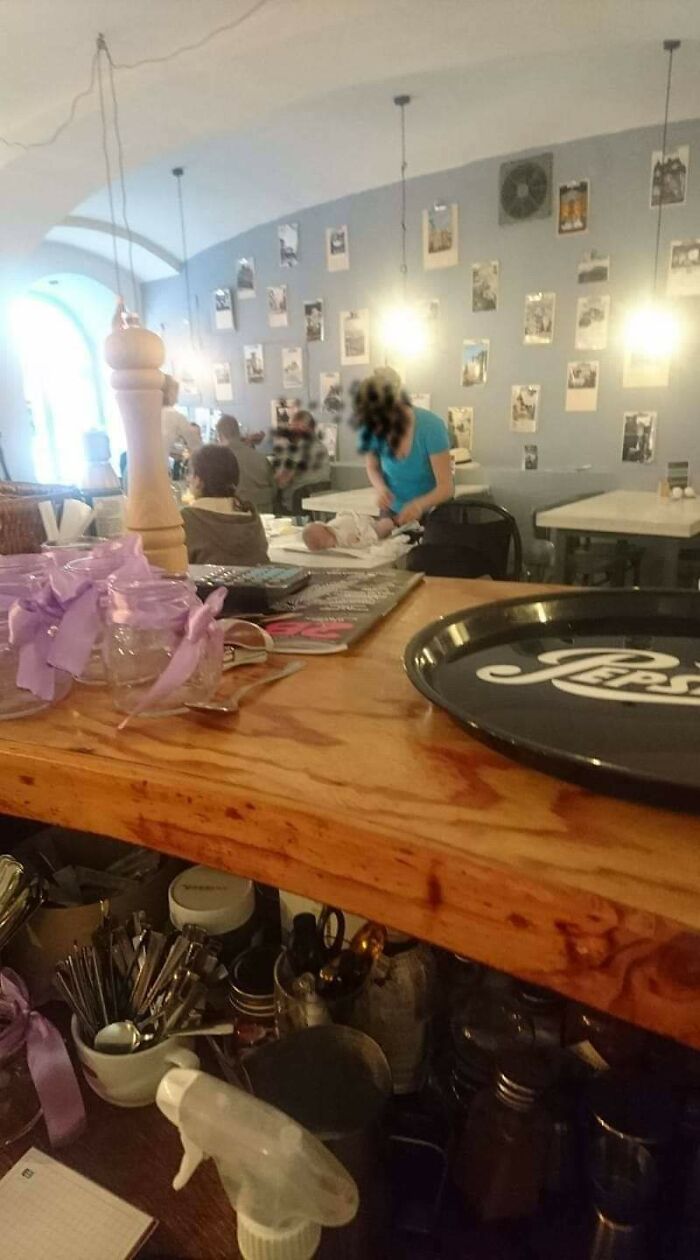 Change Diaper In Restaurant