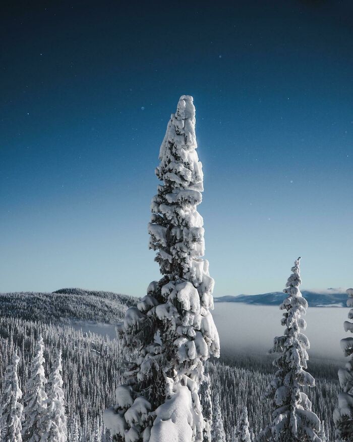 Cold Temps And Clear Skies In The Interior Of BC, Canada