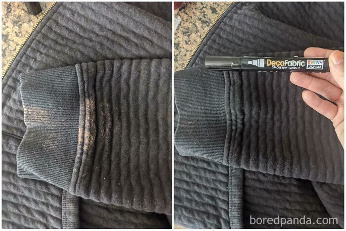 How To Fix A Bleach Stain On Black Fabric
