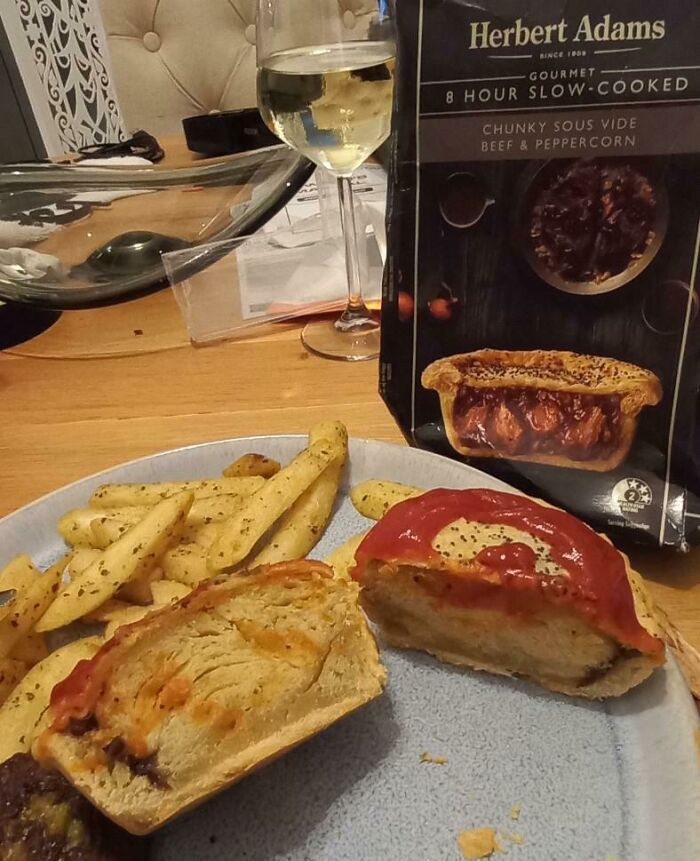 My Meat Pie Tonight Turned Out To Be Solid Pastry All Through