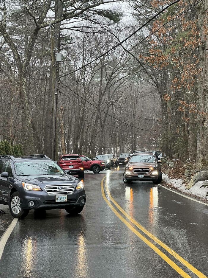 Walked Out My Door To See This. Guess I Won’t Be Driving To Work Today