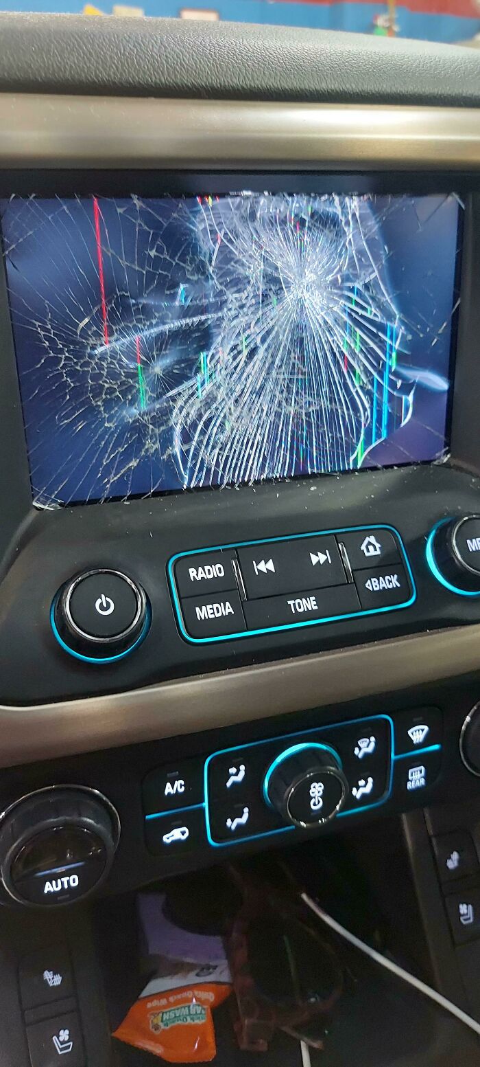 Customer States He Punched The Screen And It Broke