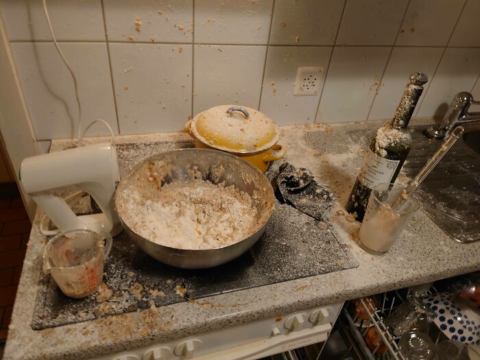 Girlfriend Wanted To Make Some Bread Dough