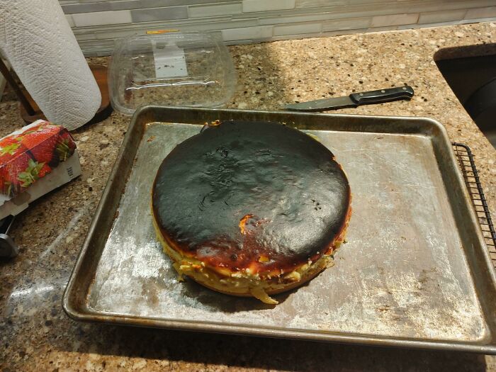 A Cheesecake I Tried Making For Christmas