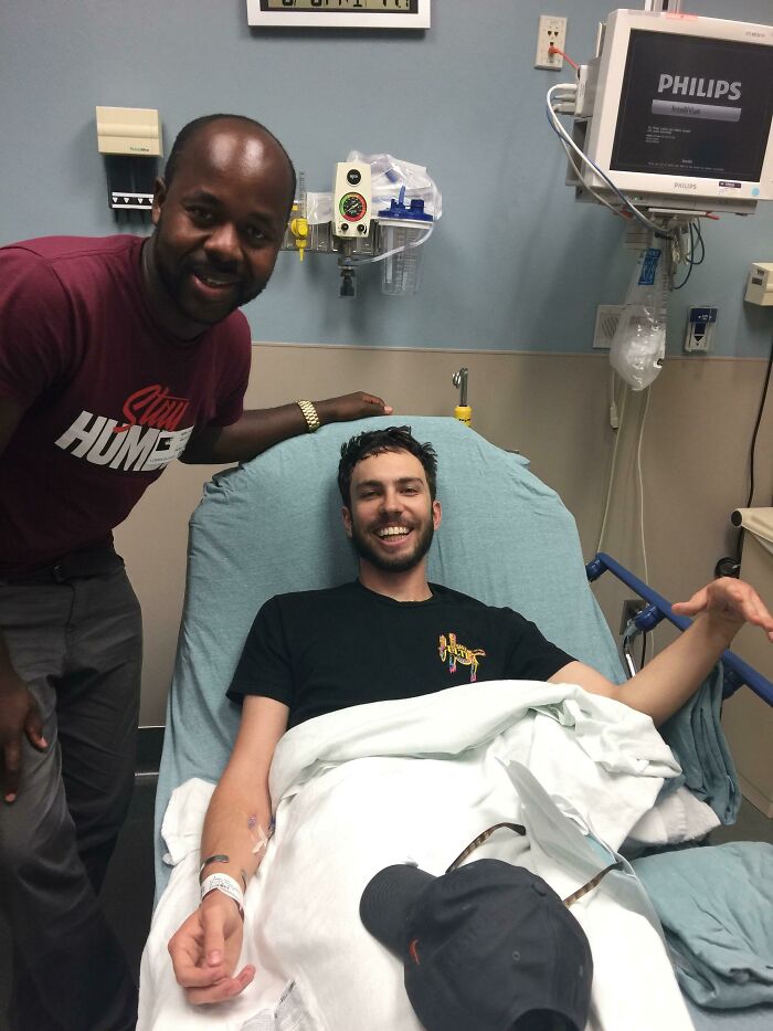 This Is My Uber Driver Beni, He Took Me To The Hospital And Keeping Me Company Since Most Of My Family Lives Out Of The State