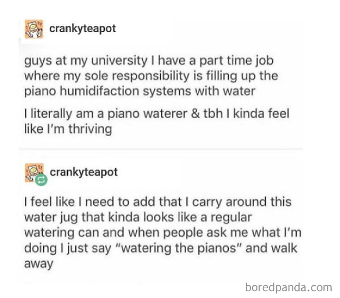 I Am Watering The Pianos