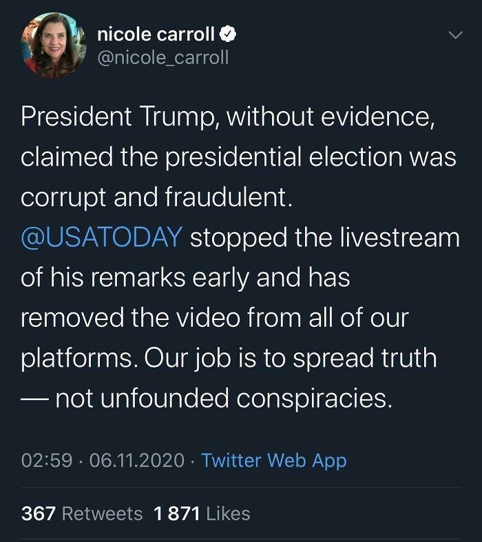 USA Today Stopped Streaming Trump’s Remarks