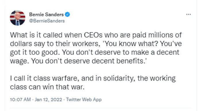 Indeed, It's A Class Warfare