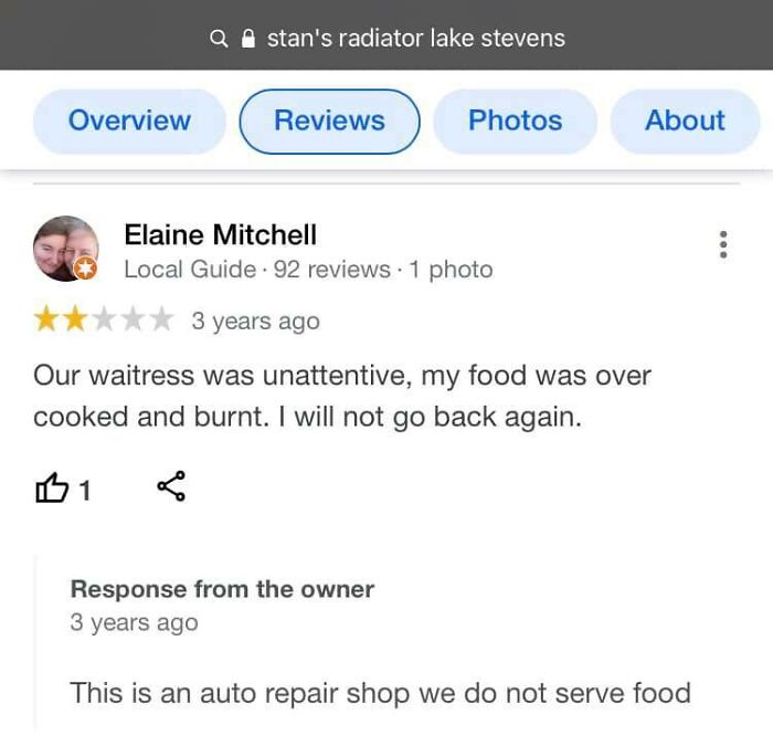 The Food At This Shop Sucked!