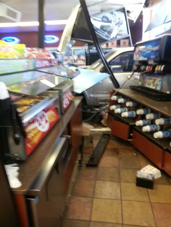 So A Car Crashed Into My Work Today