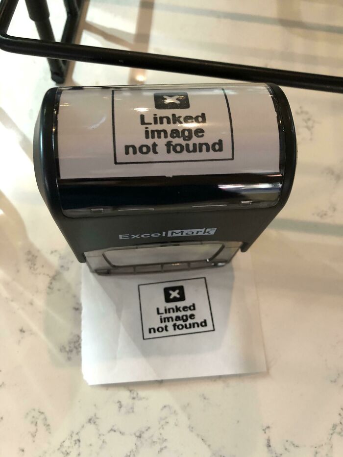 Ordered A Stamp, Guess The Photo Didn’t Work