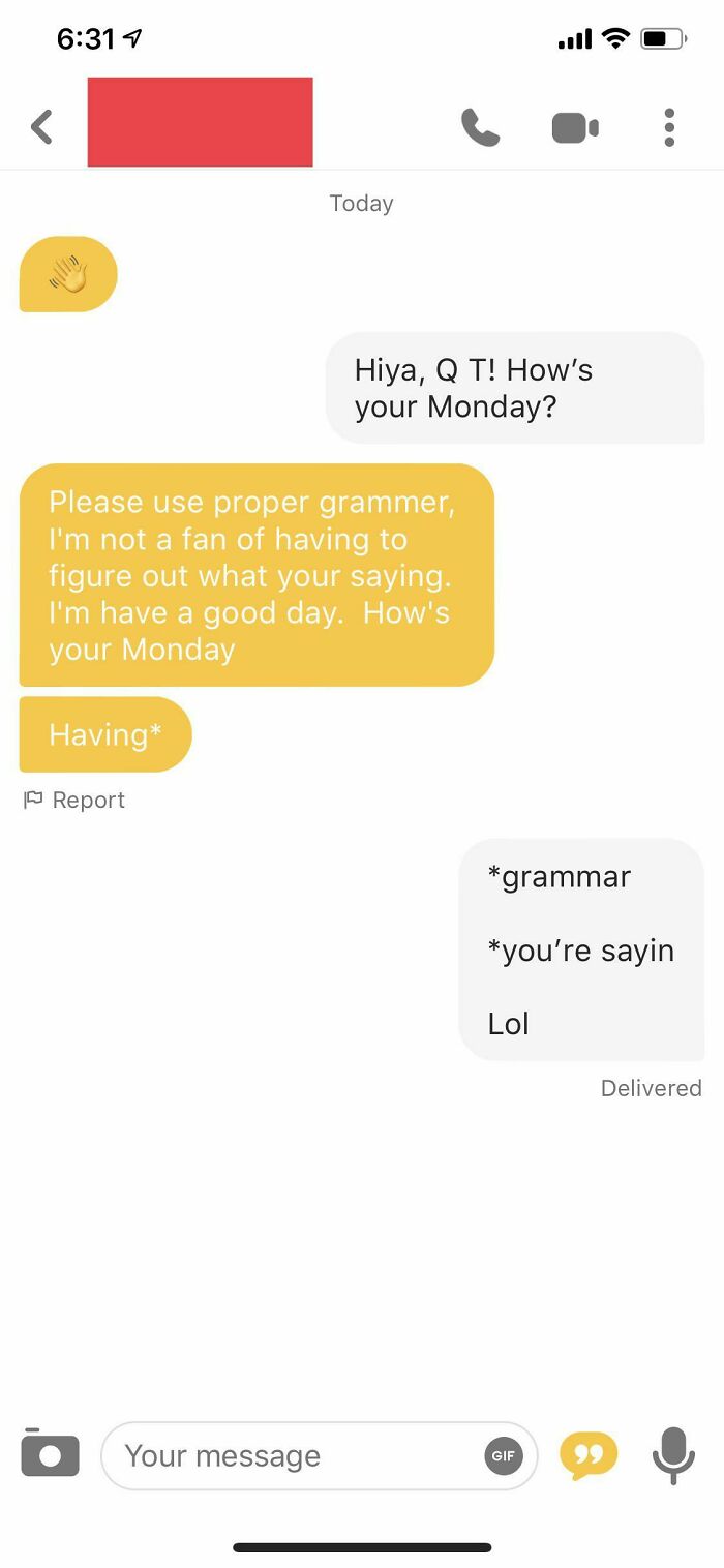 I Was Immediately Unmatched. Shame, She Seemed Fun