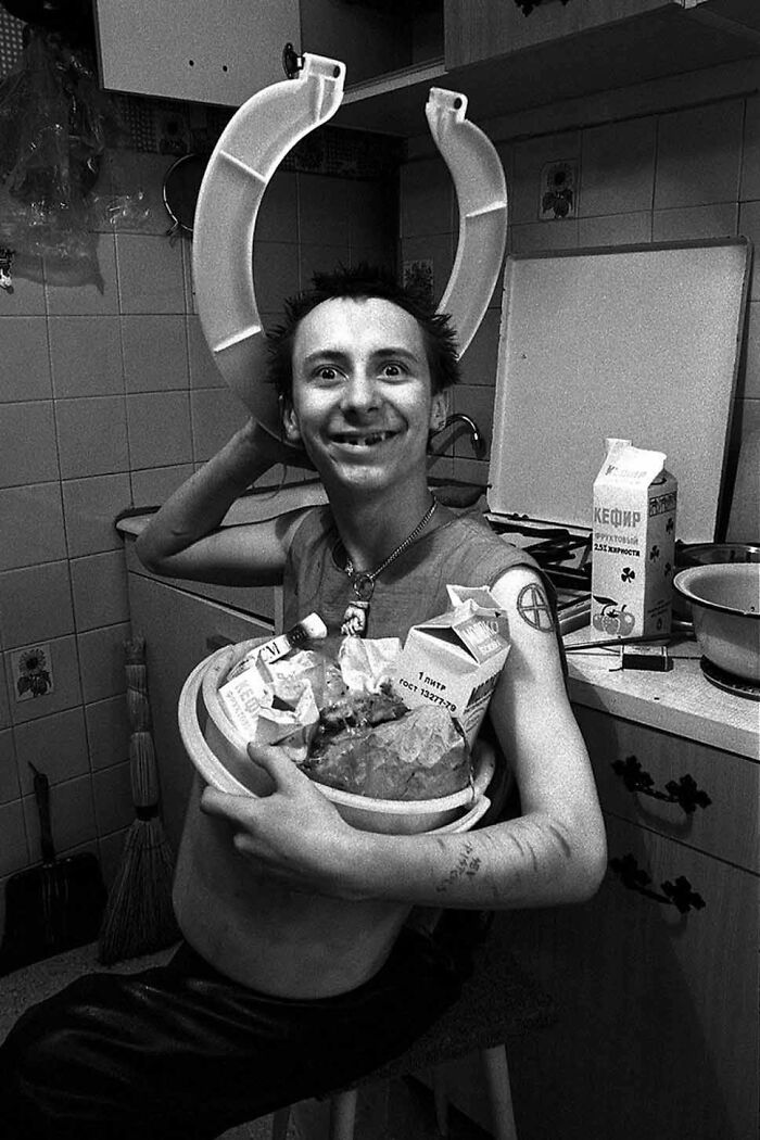 Soviet Punk Lesha Uksus. Photo By Igor Mukhin, 1988