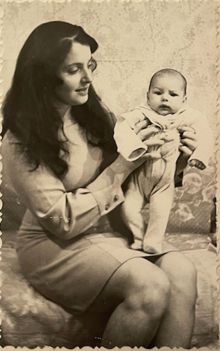 "My Grandmother With My Dad Back In The 70's In Vilnius, Lithuania" Via Anastasija